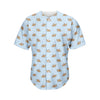 Sleeping Chihuahua Pattern Print Men's Baseball Jersey