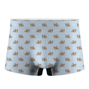 Sleeping Chihuahua Pattern Print Men's Boxer Briefs