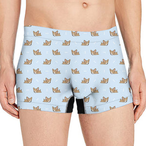 Sleeping Chihuahua Pattern Print Men's Boxer Briefs