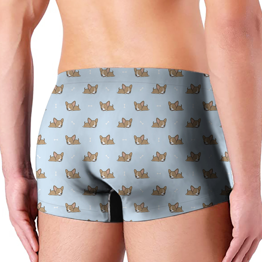 Sleeping Chihuahua Pattern Print Men's Boxer Briefs