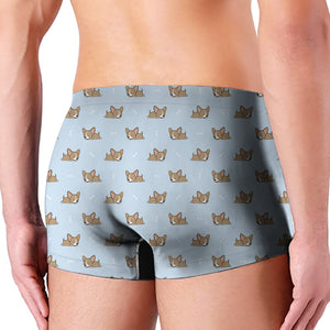 Sleeping Chihuahua Pattern Print Men's Boxer Briefs