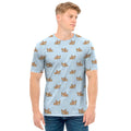 Sleeping Chihuahua Pattern Print Men's T-Shirt