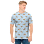 Sleeping Chihuahua Pattern Print Men's T-Shirt