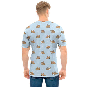 Sleeping Chihuahua Pattern Print Men's T-Shirt