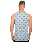 Sleeping Chihuahua Pattern Print Men's Tank Top