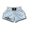 Sleeping Chihuahua Pattern Print Muay Thai Boxing Shorts