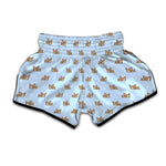 Sleeping Chihuahua Pattern Print Muay Thai Boxing Shorts