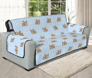 Sleeping Chihuahua Pattern Print Oversized Sofa Protector