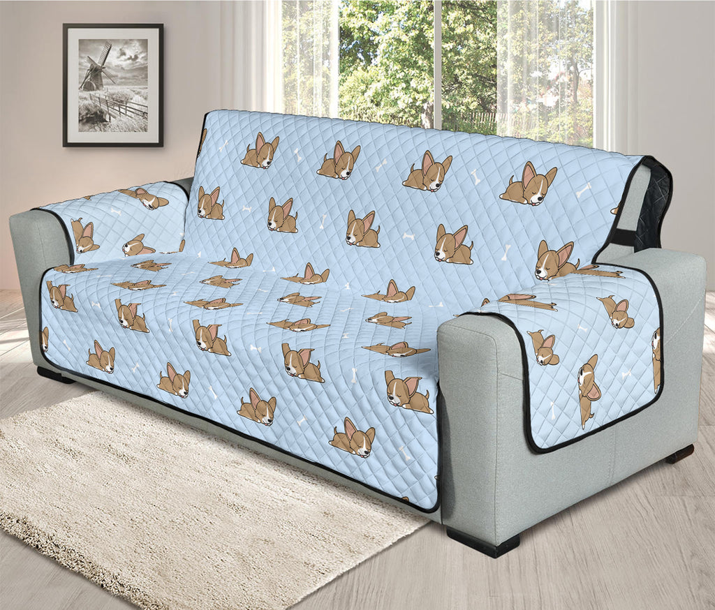 Sleeping Chihuahua Pattern Print Oversized Sofa Protector