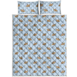 Sleeping Chihuahua Pattern Print Quilt Bed Set