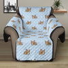 Sleeping Chihuahua Pattern Print Recliner Protector