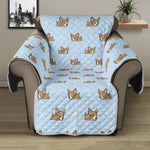 Sleeping Chihuahua Pattern Print Recliner Protector