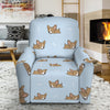 Sleeping Chihuahua Pattern Print Recliner Slipcover