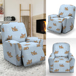 Sleeping Chihuahua Pattern Print Recliner Slipcover