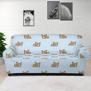 Sleeping Chihuahua Pattern Print Sofa Cover