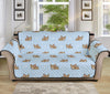 Sleeping Chihuahua Pattern Print Sofa Protector