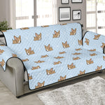 Sleeping Chihuahua Pattern Print Sofa Protector