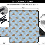 Sleeping Chihuahua Pattern Print Sofa Protector