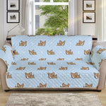 Sleeping Chihuahua Pattern Print Sofa Protector