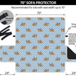 Sleeping Chihuahua Pattern Print Sofa Protector