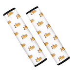 Sleeping Corgi Pattern Print Car Seat Belt Covers