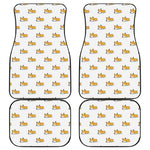 Sleeping Corgi Pattern Print Front and Back Car Floor Mats