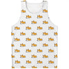 Sleeping Corgi Pattern Print Men's Tank Top