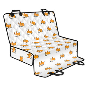 Sleeping Corgi Pattern Print Pet Car Back Seat Cover