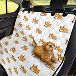 Sleeping Corgi Pattern Print Pet Car Back Seat Cover