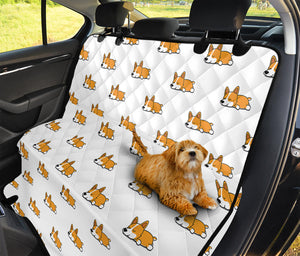 Sleeping Corgi Pattern Print Pet Car Back Seat Cover