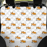 Sleeping Corgi Pattern Print Pet Car Back Seat Cover