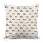 Sleeping Corgi Pattern Print Pillow Cover