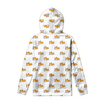 Sleeping Corgi Pattern Print Pullover Hoodie