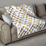 Sleeping Corgi Pattern Print Quilt