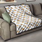 Sleeping Corgi Pattern Print Quilt