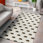Sleeping Rottweiler Pattern Print Area Rug