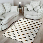 Sleeping Rottweiler Pattern Print Area Rug