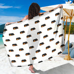 Sleeping Rottweiler Pattern Print Beach Sarong Wrap