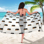 Sleeping Rottweiler Pattern Print Beach Sarong Wrap