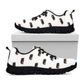 Sleeping Rottweiler Pattern Print Black Running Shoes