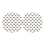 Sleeping Rottweiler Pattern Print Car Coasters