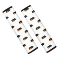 Sleeping Rottweiler Pattern Print Car Seat Belt Covers