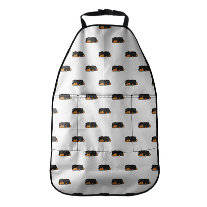 Sleeping Rottweiler Pattern Print Car Seat Organizers