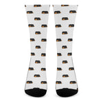 Sleeping Rottweiler Pattern Print Crew Socks