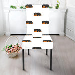 Sleeping Rottweiler Pattern Print Dining Chair Slipcover