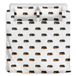 Sleeping Rottweiler Pattern Print Duvet Cover Bedding Set