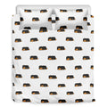 Sleeping Rottweiler Pattern Print Duvet Cover Bedding Set
