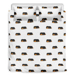 Sleeping Rottweiler Pattern Print Duvet Cover Bedding Set