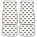 Sleeping Rottweiler Pattern Print Front and Back Car Floor Mats