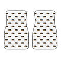 Sleeping Rottweiler Pattern Print Front Car Floor Mats